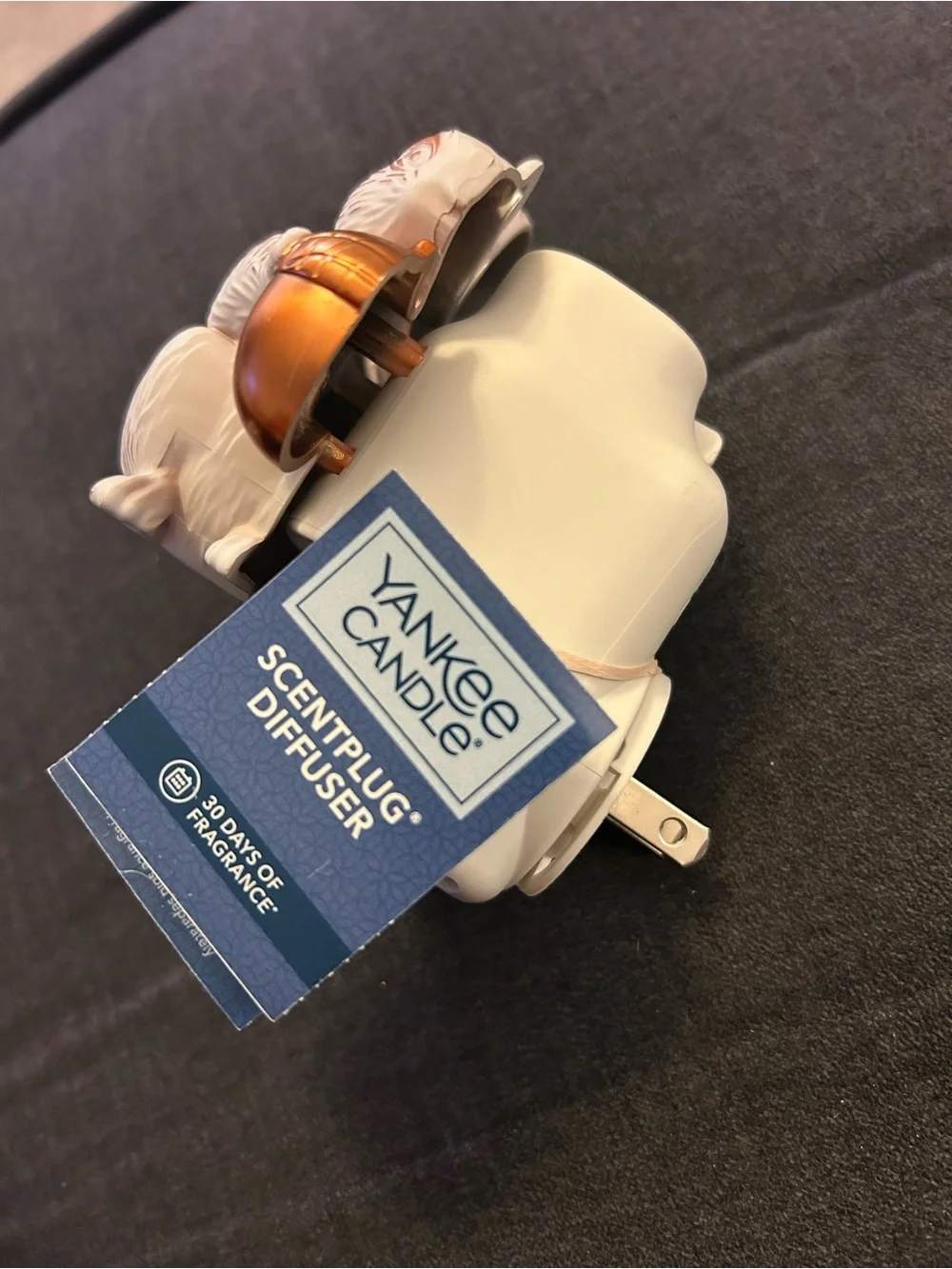 Yankee Candle White Squirrel ScentPlug with Bronze Accent